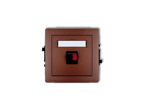 DECO Gniazdo głośnikowe pojedyncze brązowy metalik 9DGG-1