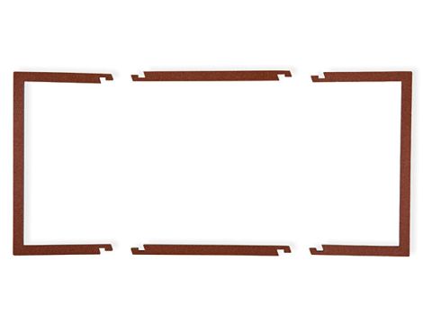 Ramka wypełniająca podwójna serii DECO brązowy metalik 9DRW-2