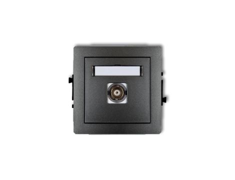 DECO Gniazdo pojedyncze BNC grafitowy 11DGBNC-1