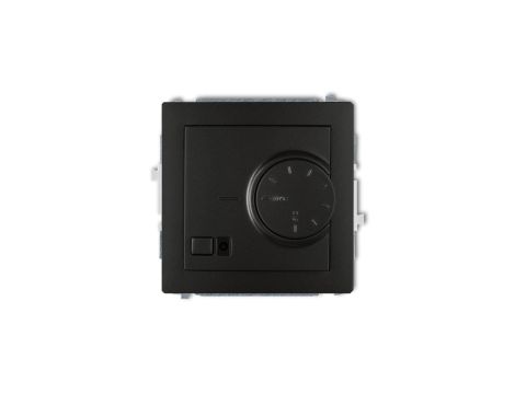 DECO Regulator temperatury elektroniczny z czujnikiem podpodłogowym czarny mat 12DRT-1