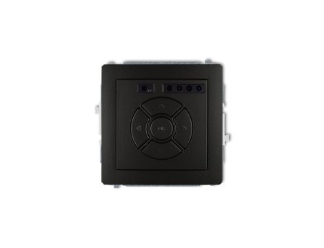 DECO Sterownik roletowy elektroniczny (sterowanie lokalne) czarny mat 12DSR-1