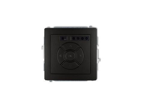 DECO Sterownik roletowy elektroniczny (przycisk strefowy) czarny mat 12DSR-5