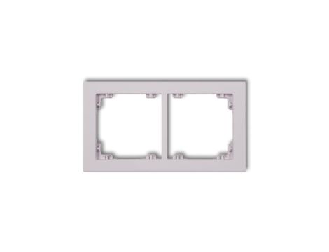 DECO Ramka podwójna DECO Pastel Matt liliowy 41DR-2