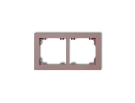 DECO Ramka podwójna DECO Pastel Matt lawendowy 42DR-2