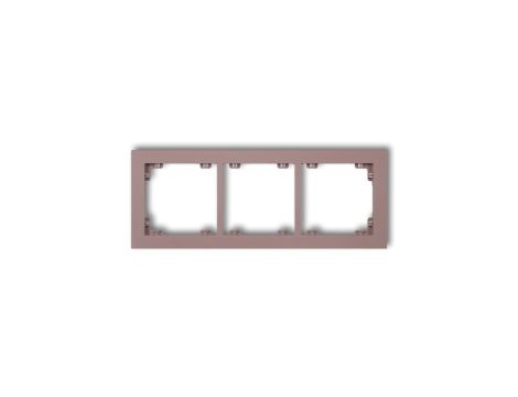 DECO Ramka potrójna DECO Pastel Matt lawendowy 42DR-3