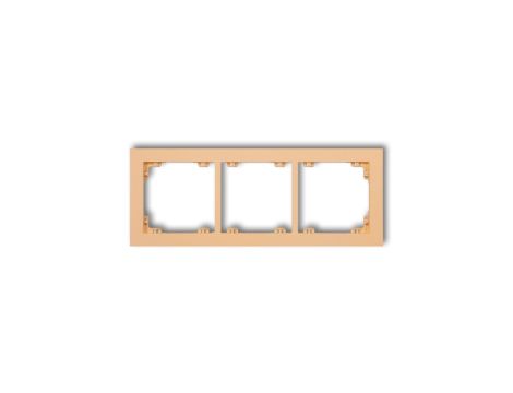 DECO Ramka potrójna DECO Pastel Matt brzoskwiniowy 45DR-3