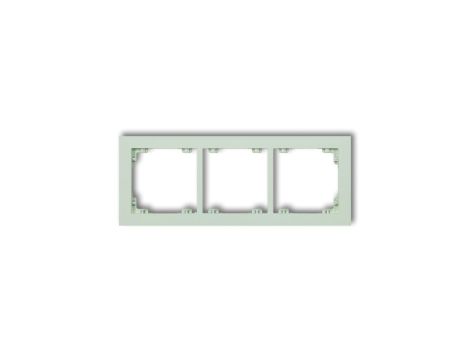 DECO Ramka potrójna DECO Pastel Matt miętowy 46DR-3