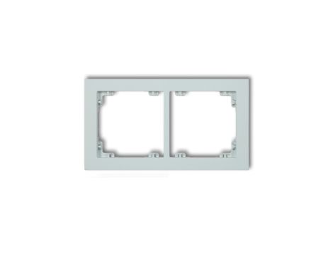 DECO Ramka podwójna DECO Pastel Matt lodowy błękit 47DR-2
