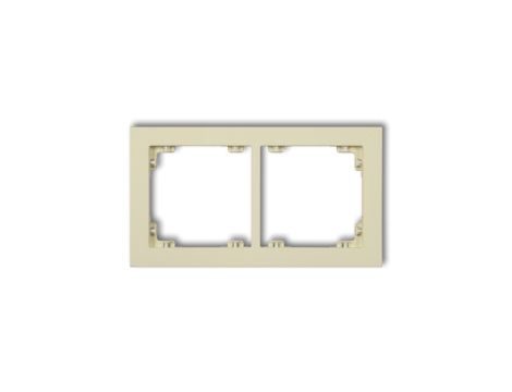 DECO Ramka podwójna DECO Pastel Matt orzech ziemny 44DR-2
