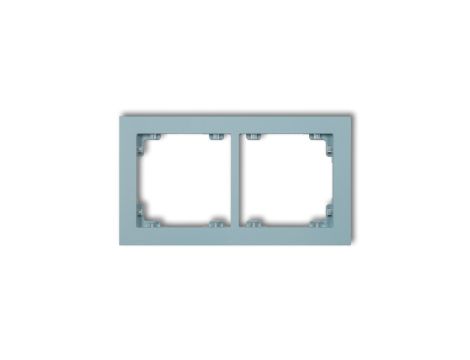 DECO Ramka podwójna DECO Pastel Matt lazurowy 48DR-2