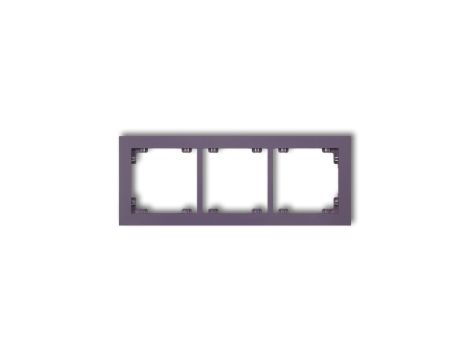 DECO Ramka potrójna DECO Pastel Matt wrzosowy 50DR-3