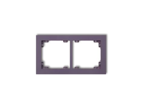 DECO Ramka podwójna DECO Pastel Matt wrzosowy 50DR-2