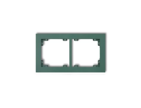DECO Ramka podwójna DECO Pastel Matt szmaragdowy 51DR-2