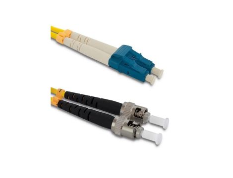 Qoltec Patchcord światłowodowy LC/UPC - ST/UPC Singlemode 9/125 G652D Duplex 5m