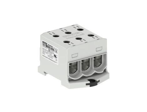 Złączka OTL95-3 kolor szary 3xAl/Cu 6-95mm2 1000V AC / 1500V DC Zacisk uniwersalny MAA3095A10