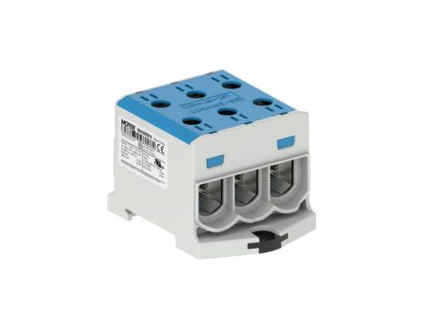 Złączka OTL95-3 kolor niebieski 3xAl/Cu 6-95mm2 1000V AC / 1500V DC Zacisk uniwersalny MAA3095B10