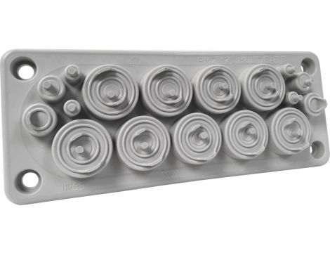 Przepust wielootworowy RMC17 IP65 RAL 7035 kolor szary UL94 V-0 MBA1N17X11