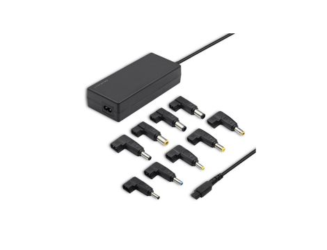 Qoltec Uniwersalny zasilacz do laptopa 90W Automatyczny MultiPlug 9 wtyczek +kabel zasilający