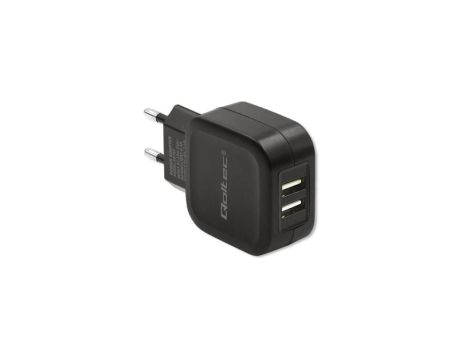 Qoltec Ładowarka sieciowa 12W 5V 2.4A 2xUSB