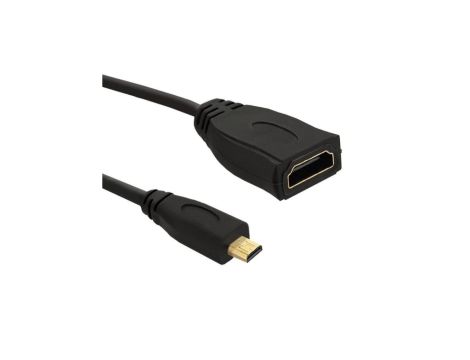 Qoltec Adapter HDMI A żeński Micro HDMI D męski 0.2m