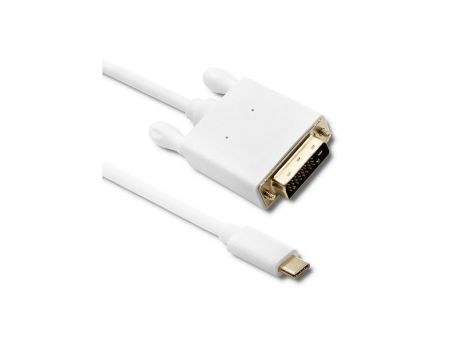Qoltec Kabel USB 3.1 typ C męski/ DVI męski 4K Alternate mode 2m