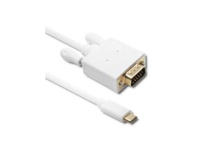 Qoltec Kabel USB 3.1 typ C męski/ VGA męski FULL HD Alternate mode 2m