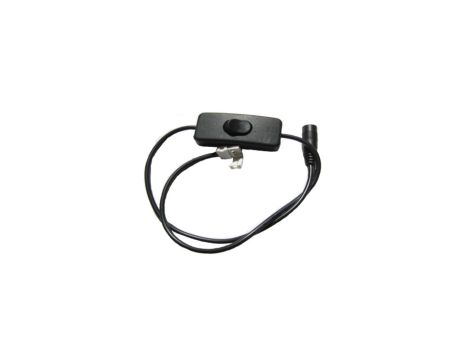 Złączka DC żeńska + klik 8mm + włącznik 2,1/5,5