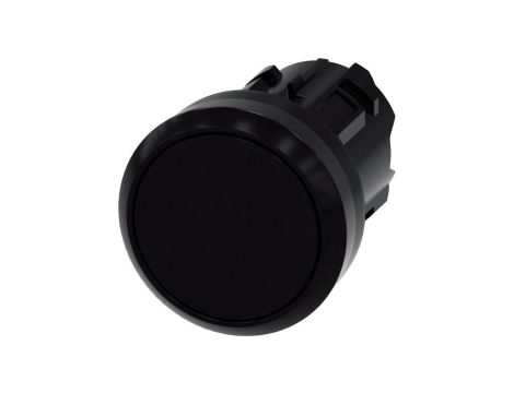 Przycisk 22mm tworzywo czarny płaski z samopowrotem SIRIUS ACT 3SU1000-0AB10-0AA0