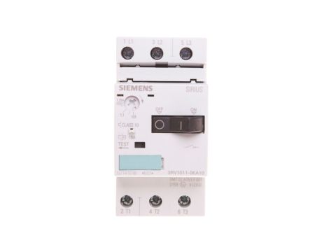 Wyłącznik silnikowy 3P 0,37kW 0,9-1,25A S00 3RV1011-0KA10