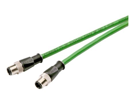 Przewód Industrial Ethernet 2x2 z wtyczkami M12 0,5 m 6XV1870-8AE50