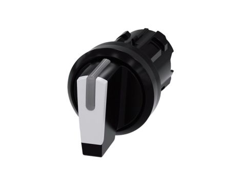 Przełącznik 3 pozycyjny 22mm czarny/biały z samopowrotem IOII możl podświetlenie tworzywo IP69k SIRIUS ACT 3SU1002-2BM60-0AA0
