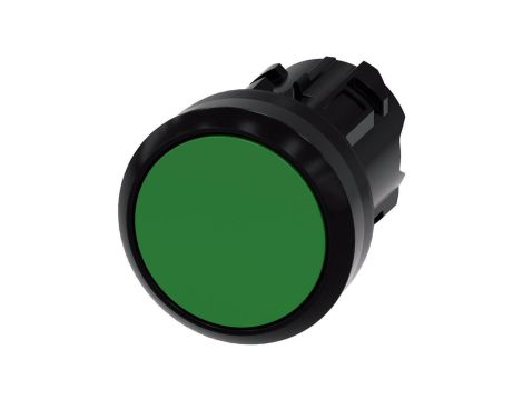 Przycisk 22mm tworzywo zielony płaski z samopowrotem SIRIUS ACT 3SU1000-0AB40-0AA0
