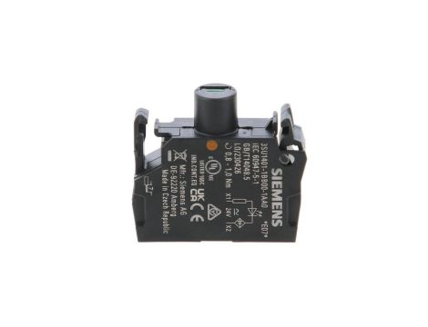 Oprawka blok LED bursztynowy/pomarańczowy 24V AC-DC montaż czołowy przył śrubowe SIRIUS ACT 3SU1401-1BB00-1AA0