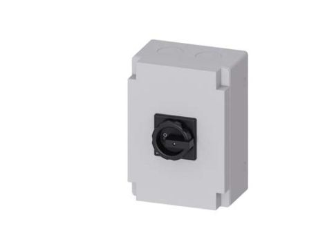 Rozłącznik główny w obudowie 6P 63A 22kW AC23A 400V styki pom 1Z 1R pokrętło czarne 3LD2566-4VD51