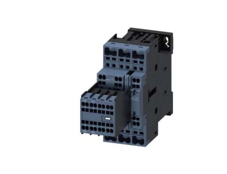 STYCZNIK, AC-3, 15KW/400V, 2NO+2NC, AC 24V 50HZ, 3-POLOWY, ROZMIAR S0, PRZYŁ. SPRĘŻYNOWE ZDEJMOWALNE STYKI POM 3RT2027-2AB04