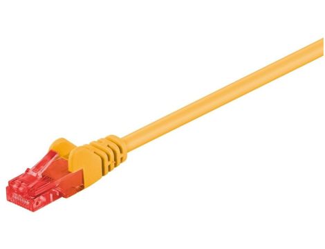 Kabel krosowy patchcord U/UTP kat.6 CCA żółty 10m 68443
