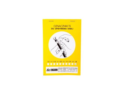 Oznacznik do opisywania ręcznego TS 61 biały E04ZP-02010100800 /20szt./