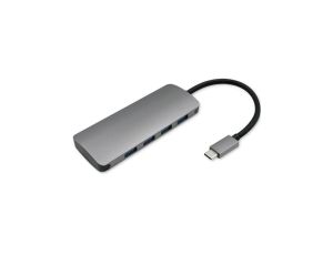 Qoltec Hub Adapter USB-C 3.1 5w1 4x USB 3.0 DC