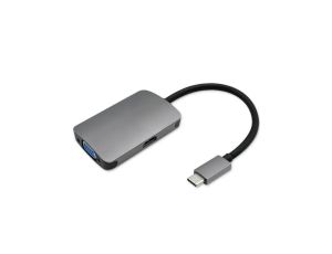 Qoltec Hub Adapter USB-C 3.1 2w1 HDMI 4K VGA
