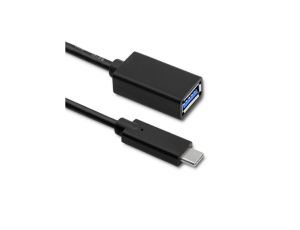 Qoltec Kabel USB 3.1 typ C męski USB 3.0 typ A żeński 0.25m