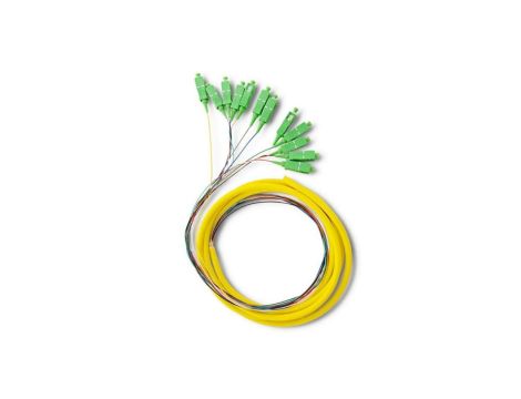 Qoltec 12 x Pigtail światłowodowy SC/APC Singlemode G652D 2m