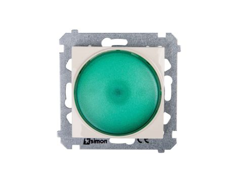 Simon 54 Sygnalizator świetlny LED zielone światło kremowy DSS3.01/41