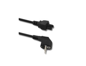 Qoltec Kabel zasilający IEC C5/SCHUKO koniczynka 3x0.75mm 1.4m