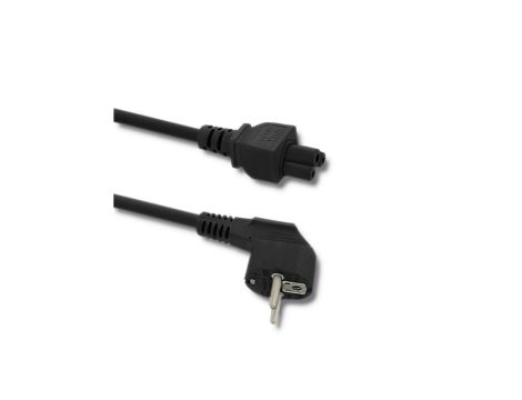 Qoltec Kabel zasilający IEC C5/SCHUKO koniczynka 3x0.75mm 1.4m