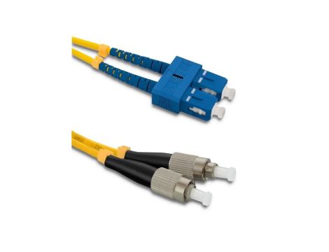 Qoltec Patchcord światłowodowy SC/UPC - FC/UPC Singlemode 9/125 G652D Duplex 5m