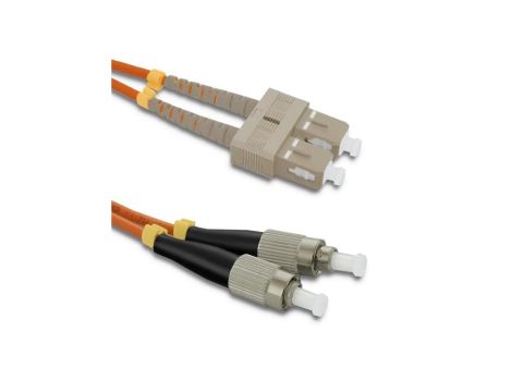 Qoltec Patchcord światłowodowy SC/UPC - FC/UPC Multimode 50/125 OM2 Duplex 5m