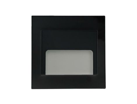 Oprawa Ontario czarna 1,5W 12VDC 4000K 9 led smd 3014 kwadrat do puszki fi 60