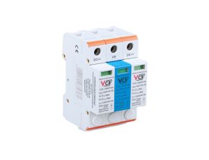 Ogranicznik przepięć fotowoltaicznych DC typ 2 (C) 3P 1000V z iskiernikiem gazowym GDT VCX