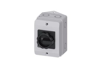 Rozłącznik główny w obudowie 3P 16A 7.5kW AC23A 400V styki pom 1Z 1R pokrętło czarne 3LD2064-1GP51