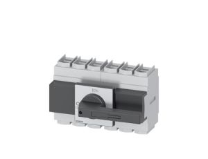 Rozłącznik główny 6P 160A 75kW AC23A 400V montaż tablicowy pokrętło czarne piórkowe 4 otwory 3LD2305-3VK11